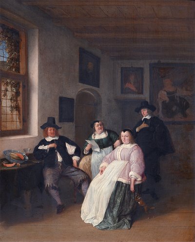 Die Familie De Goyer und der Maler von Adriaen Jansz. van Ostade